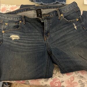 Mossimo Dark Wash Distressed Jeans - Worn 1 time